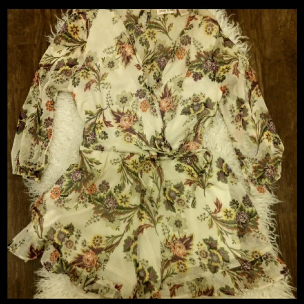 Lottie & Holly Long sleeve romper shorts